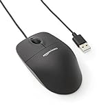 3-кнопкова USB-оптична миша Amazon Basics для Windows і Mac OS X, чорна