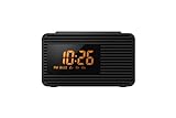 Panasonic RC-800EG-K Reloj Despertador Digital con Radio (Botón de Repetición, Radio FM, Reloj, Temporizador de Apagado, Botón de Radios Favoritas, 1W, Sintonizador Automático) Negro