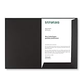 Carpeta de presentación A4 en negro 20 unidades (a elegir) – Disponible en 7 colores – directamente del fabricante Stratag – versátil para sus ofertas, exposés, proyectos o informes de empresa
