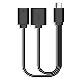 Rii F1 Cable OTG Micro USB, Color Negro (ES-OTG)