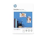 HP Everyday Photo Paper, CR757A, 110 hojas de papel fotográfico brillante avanzado, compatible con impresoras de inyección de tinta, 10 x 15cm, peso del material de impresión 200 g/m²