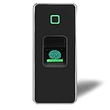 Control de acceso biométrico de huellas dactilares, 125KHZ Lector de huellas dactilares de tarjeta RFID Abridor de puerta independiente impermeable de metal con control remoto