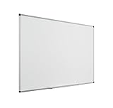 Bi-Office Maya - Pizarra blanca magnetica, esmaltada, con marco de aluminio, 150 x 120 cm