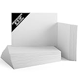 Belle Vous Pack de 30 Lienzos para Pintar en Blanco 20 x 25 cm – Set Panel de Lienzo Preestirado – Aptos para Pintura Acrílica y al Óleo - Lienzo Blanco para Bocetos y Dibujos