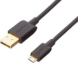 Amazon Basics - Cable USB 2.0 de tipo A macho a micro B (Paquete de 1), 3,04 m, Negro