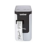 Brother PT-P700 Rotuladora, USB 2.0, Impresora de etiquetas P-Touch, Portátil, Etiquetas de hasta 24 mm, Enchufe para UK