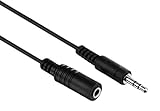 HDSupply LP-AC015-010 Audio Stereo Cable de audio 3,5mm macho a jack 3,5mm hembrilla 1,00m, negro