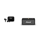 Marshall Motif ANC Active Noise Cancelling True Wireless Auriculares Negro + Emberton Altavoz Portátil Negro, One Size