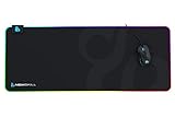 Newskill Nemesis V2 Alfombrilla Gaming RGB con Base de Goma Natural y Superficie de microfibras (retroiluminación RGB Alrededor de la Base) - Tamaño XL - Color Negro