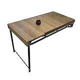 AMDHZ Stenska preklopna miza, dvonamenska zložljiva stenska pisalna miza, lesena zložljiva miza za balkon/majhno stanovanje/kuhinjo/sobo/polico/stojalo za rože/bar mizo (Barva : A)