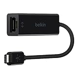 Belkin F2CU040btBLK - Adaptador de USB-C a Gigabit Ethernet, color negro (compatible con iPad Pro)