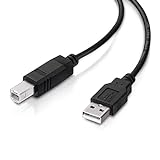 conecto cable USB 2.0, conector USB A a USB B, negro, 1,80 m