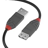 LINDY - Cable de Extensión USB 2.0 Anthra Line 1 Metro, Conector USB Tipo A Macho a Hembra, Velocidad de Transferencia de Datos Hasta 480Mbps para Teclado de Computadora, Cámara, Hard Disk
