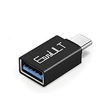 EasyULT Adaptador USB C a USB 3.0, Tipo-C a USB 3.0 Adaptador con OTG, Adaptador Thunderbolt 3 a USB de Aluminio, Compatible con MacBook Pro 2020/19/18, MacBook Air 20/19/18(Negro)