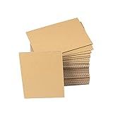 30 planchas de Cartón Ondulado A5 (148x210 mm), Cartón corrugado rígido en láminas, 4 mm marrón kraft, para marco de fotos, envíos, manualidades, maquetas