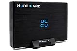 Hurricane GD35612 4TB Aluminium Externe Festplatte, 3.5' HDD USB 3.0, 64MB Cache, 4000GB für Mac, PC, Backups