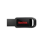 Memoria flash SanDisk Cruzer Spark USB 2.0 de 128 GB, Negro