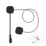 Docooler - Auriculares de Casco para Motocicleta, Bluetooth 5.0 + Auriculares EDR, inalámbricos, Manos Libres, con micrófono Music Call Control