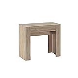 Skraut Головна | Консольний стіл, що розсувається до 237 см | Розміри в закритому стані: 78 x 90 x 50 см | Стійкий матеріал | Колір дуб | Ідеально підходить для вашої їдальні, вітальні або столу