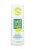 Salt of the Earth Desodorante Natural 100% – Desodorante Roll On Sin Fragancia – Desodorante Hombre, Mujer y Niños de Protección Efectiva y Vegano - 75 ml