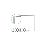 Pissarra blanca q-connect lacada magnètica marc d'alumini 200x100 cm