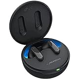 LG Electronics Tone Free FP9 CEUFLK | Prave brezžične Bluetooth slušalke | Aktivno odpravljanje hrupa | Vtič in brezžično | Antibakterijska funkcija Črna