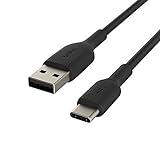 Belkin cable USB-C Boost Charge (cable USB-C a USB-A, cable USB Type-C para iPad Pro, Nintendo Switch, Pixel, dispositivos de Samsung y otros, 2 m), negro