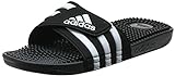 adidas Adissage, Chanclas Unisex Adulto, Black White Black, 38 EU