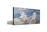 Cadre en toile Canvas Paseo a la Orilla del Mar de Joaquín Sorolla y Bastida - 70cm x 95cm - Cadre: 3cm - Impression sur toile 100% coton - Cadre en bois 3x3cm - Fabriqué en Espagne