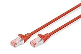 DIGITUS Professional Cat 6 S-FTP Patch Cable Rojo Rojo 1 m