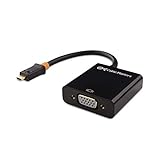 Cable Matters Adaptador Micro HDMI a VGA (Conversor Micro HDMI a VGA) en Negro