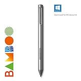 Wacom Bamboo Ink-Active Stylus (2.a gen, con 4096 niveles de presión para escribir y tomar notas de forma natural en dispositivos con pantalla táctil compatibles con lápiz Microsoft Windows 10), gris