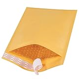 Paquete de 10 sobres postales acolchados con burbujas (350 mm x 470 mm), A3 dorados - sobres adhesivos para el envío de correos postales (K/7)
