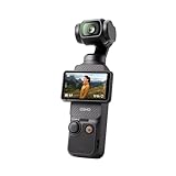 DJI Osmo Pocket 3, kamera b'1'' CMOS u vidjo 4K/120 fps, stabbilizzazzjoni ta' 3 assi, fokus veloċi, tracking tal-wiċċ/mira, touch screen li jdur 2', video camera żgħira ta' YouTube