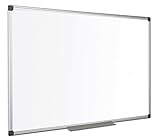 Bi-Office Maya - Pizarra blanca magnética con marco de aluminio, 200 x 120 cm