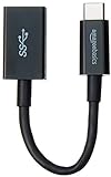 Amazon Basics - Adaptador hembra USB tipo C a USB 3.1 de 1ª generación - Negro