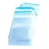 Bolsas con cierre de cremallera, reutilizables, de plástico transparente, 100 piezas, Bloqueo zip lock bag (10 x 10 cm)