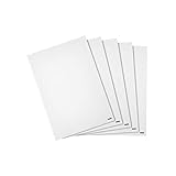 Amazon Basics - Bloc de papel para rotafolio, 20 hojas en blanco, 68 x 98 cm, 5 unidades