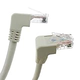 BeMatik - Cable de red de categoría 6 Cat.6 RJ45 acodado UTP 24AWG LAN de 1 m (RJ093)