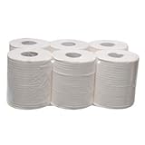 Lecasa industrial hand-drying paper 6 coils Embossed 150 meters, 2 layers, 100% cellulose, white.