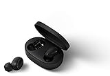 Xiaomi Mi True Wireless Basic S Bluetooth 5.0 ຫູຟັງສະເຕີຣີໂອພ້ອມສຽງ Microphone AI ຄວບຄຸມຫູຟັງແບບບໍ່ມີສຽງ ດຳ Black ລຸ້ນທົ່ວໂລກ Version