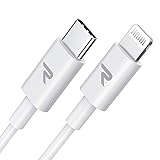 Cable USB C a Lightning RAMPOW[Apple MFi Certificado] Cable iPhone 11 iPhone 12 Carga rápida Power Delivery 18W 3A, para iPhone 12/12 Pro / 12 Mini / 12 Pro MAX / 11 / X/XS/XR, iPad Air 3-1M