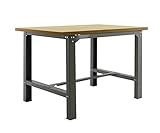 Industrielt arbejdsbord BT6 Simonwork Grå/Træ Simonrack 865x1200x750 mm - modstandsdygtigt arbejdsbord 800 Kg kapacitet pr.