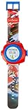 Lexibook Nintendo Mario Kart Reloj correa ajustable pantalla digital con 20 proyecciones para Niños, Rojo y Azul, DMW050NI