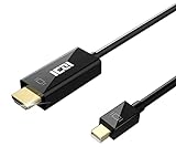 ICZI Cable Mini Displayport a HDMI 3m, Adaptador Mini DP a HDMI 1080p Thunderbolt Macho a Macho con Conector Chapado en Oro para Laptop Macbook Air Pro, Surface y Otra Marca
