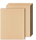 Papier Kraft A4 100 feuilles de papier Kraft DIN A4 100g carton naturel brun naturel carton Kraft pour imprimante et bricolage