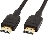 Amazon Basics - Cables HDMI 2.0 de alta velocidad Ultra HD, HDMI A macho a HDMI A macho, compatibles con formatos 3D y con canal de retorno de audio, 0,9 m, paquete de 2 unidades, negro