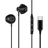 Auriculares USB Tipo C, Hi-Res Auriculares con micrófono, Sistema de cancelación de Ruido y Sonido Envolvente para Google Pixel3/3XL/2XL, Samsung Galaxy S20, Huawei P40,OnePlus 7 Pro,Xiao mi 10/9 etc.