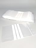 Bolsas de plástico con cierre zip con bandas blancas - 40mm x 60mm - paquete de 1000 piezas (10x100) - Apta para el contacto alimentario
