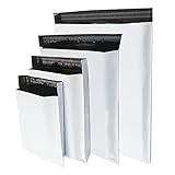 Rshuhx Bolsas para Envíos de Plástico Mixto 100pcs A3/A4/B4/C5 Nuevo Material Blanco Paquetes Impermeable Opacas Autoadhesivo Sobres para Envios para Correo Bolsas Embalaje Ropa Camisas Textiles …